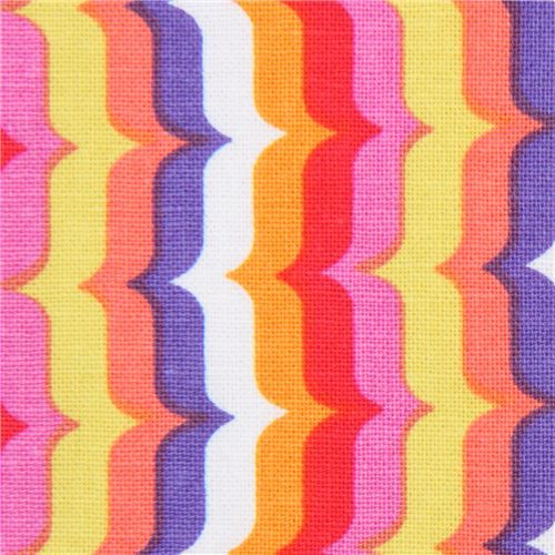 pink red purple Michael Miller fabric colorful Bracket Stripe