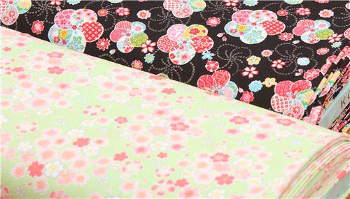 Beautiful floral Futakoshi Chirimen floral designs