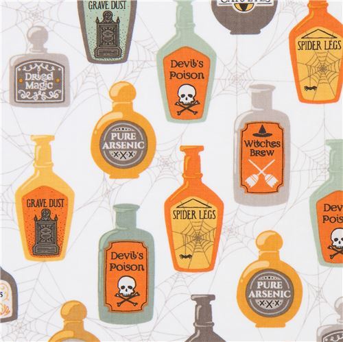 Ink & Arrow Halloween fabric with potions