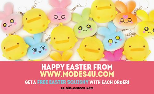 Get a FREE Easter Squishy with Your Order from modeS4u!