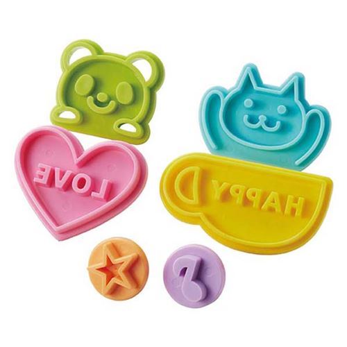 6 animal word shape toast food stamp