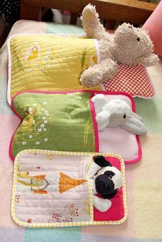 Keep your stuffed toys warm with their very own sleeping bags! Courtesy of flickr.com