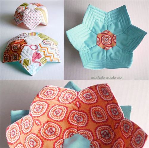 These fabric bowls are gorgeous!! Courtesy of michelemademe.com