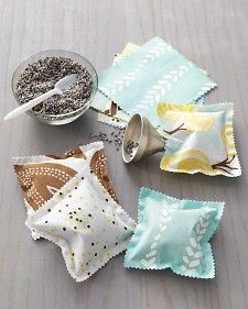 These scented sachets are so charming! Courtesy of marthastewart.com