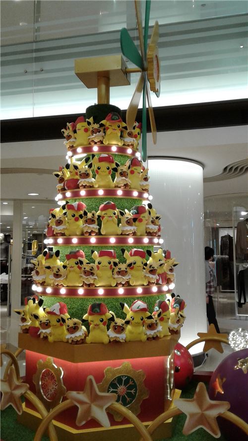 It's a Pikachu Christmas tree!