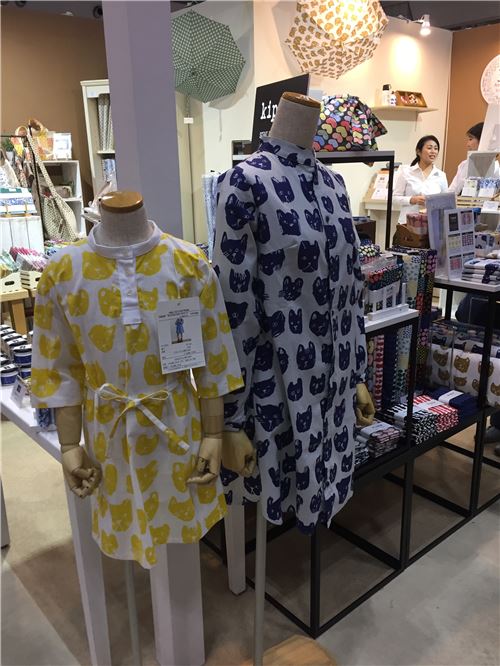 Items made with some of the fabrics on show