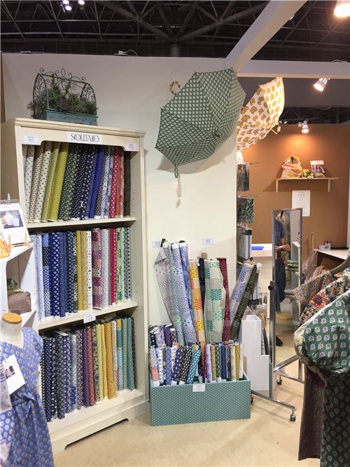 Fabrics on display