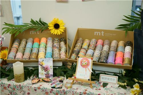 mt Tapes on display