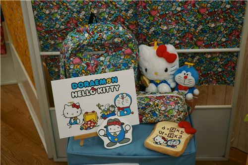 Hello Kitty and Doraemon